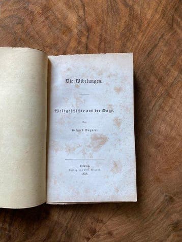 Richard Wagner - Die Wibelungen. - 1850, Antiek en Kunst