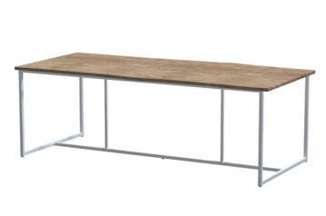 4 Seasons Outdoor Quatro tafel frost grey met Robusto teak, Nieuw