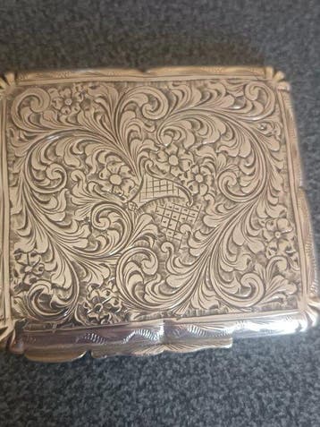 sigaretten dispenser - .800 zilver - zilveren poederdoos, Collections