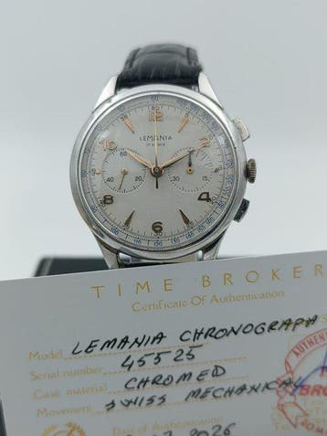 Lemania - Chronograph - Jumbo Case - Zonder minimumprijs -, Nieuw