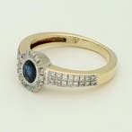 Bague - 14 carats Or blanc Diamant (Naturelle) - Saphir, Bijoux, Sacs & Beauté