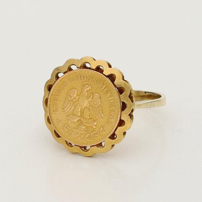Ring - 14 karaat Geel goud, Bijoux, Sacs & Beauté, Bagues