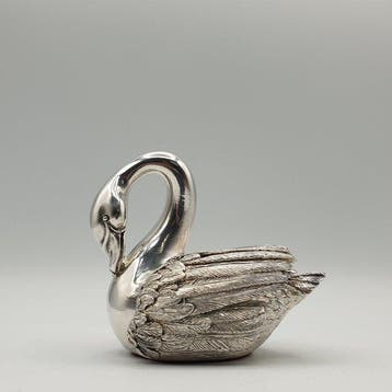 Fratelli Magrino - Grande cigno rivestito in Argento 925