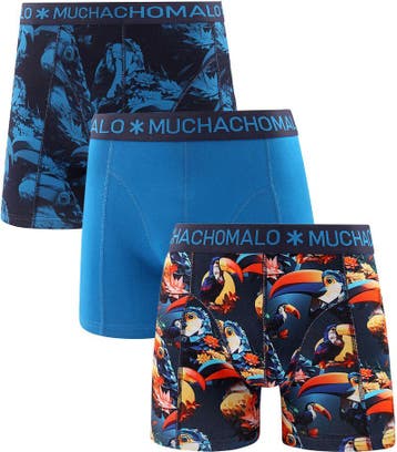 Muchachomalo Boxershorts 3-Pack Toucan maat M Heren, Verzenden
