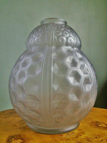 Oreor - Vaas - XL bolvormige vaas met geometrische vormen in