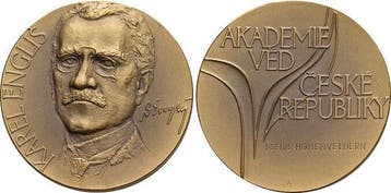 Bronze 1995 Universitaeten en Schulen Prag, Stadt, Postzegels en Munten, Penningen en Medailles, Verzenden