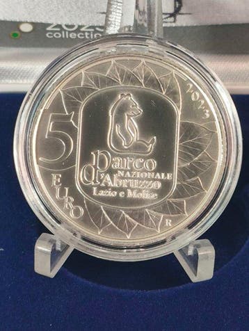 Italië. 5 Euro 2023 Parco Nazionale dAbruzzo, Lazio e