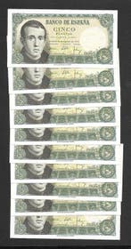 Spanje. - 20 x 5 Pesetas - 1951/1954 (Zonder minimumprijs), Postzegels en Munten