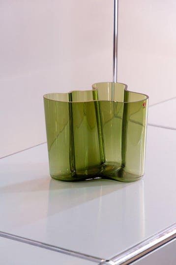 Iittala - Alvar Aalto - Vaas - Savoy - Mosgroen - Glas