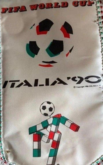 Wereldkampioenschap Voetbal - 1990 - Vlag/wimpel