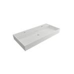 Wastafel Plieger Kansas 2 Kraangaten 100x46,6 cm met, Ophalen of Verzenden, Nieuw, Overige typen