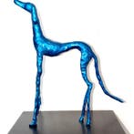 Abdoulaye Derme - Sculpture, Chien Lévrier élancé - 34 cm -, Antiquités & Art