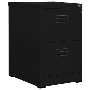 vidaXL Archiefkast 46x62x72,5 cm staal zwart, Verzenden, Nieuw