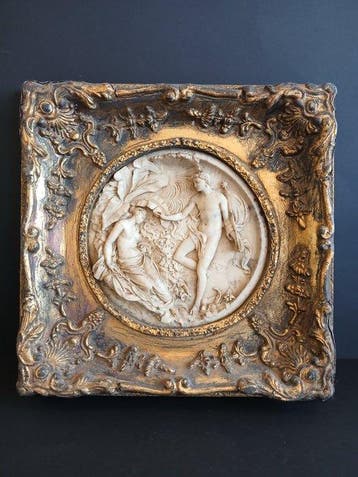 Edward William Wion - sculptuur, Titânia e Oberon - 5 cm -
