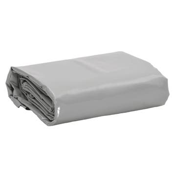 vidaXL Dekzeil 650 g/m² 2,5x4,5 m grijs, Verzenden