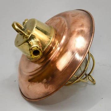 Plafondlamp - Metaal, Emaille