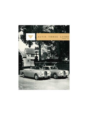 1963 ALVIS THREE LITRE (TE21) PROSPEKT BROCHURE ENGELS