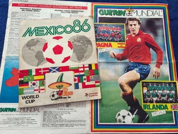 Panini WC Mexico 86 Foil, Onbeschreven, + Insert Guerin, Collections