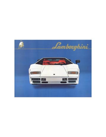 1982 LAMBORGHINI COUNTACH LP500 S BROCHURE, Ophalen of Verzenden