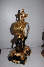 Pendule de cheminée - - Bronze doré - 1800-1850, Antiquités & Art