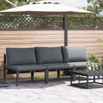 vidaXL Buiten Meubilair 3 Stuk Antraciet 80 x 80 x 71 cm, Verzenden, Nieuw
