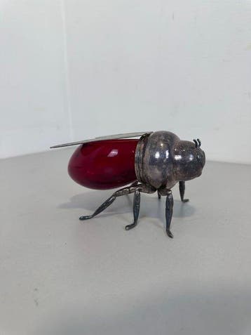 Bocal - Plaqué(e) argent, Verre - Petit pot pour miel