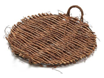Dienblad Twiggy Natuur  Rond  37 cm, Nieuw