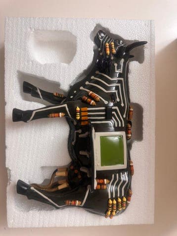 CowParade - Beeldje - COWPUTER2001 - Hars