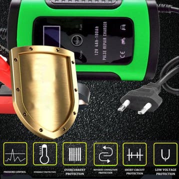 Accu druppel lader druppellader auto acculader 12V + LCD dis, Verzenden, Nieuw