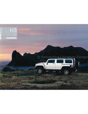 2007 HUMMER H3 BROCHURE DUITS