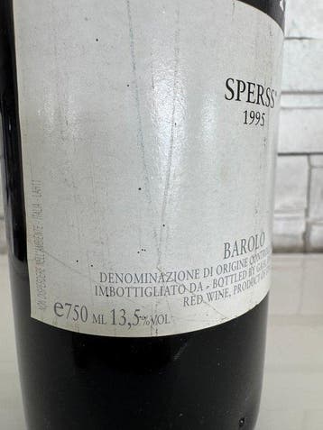 1995 Gaja Sperss - Barolo - 1 Fles (0,75 liter), Nieuw