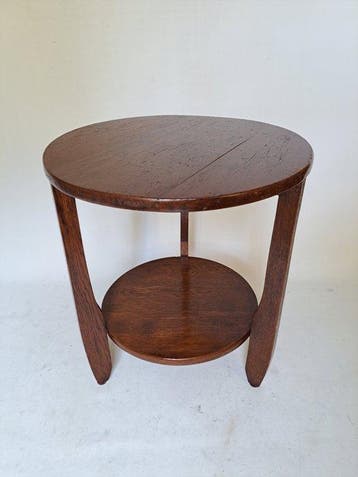 Bijzettafel - Eik - Amsterdamse school stijl
