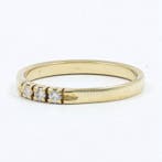 Ring - 14 karaat Geel goud, Pas Diamonds. Diamant, Handtassen en Accessoires, Ringen, Nieuw
