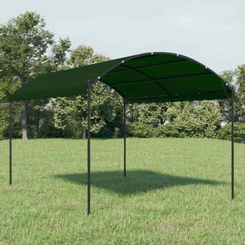 vidaXL Prieel 4 x 3 x 2,6 m Groen Polyester en Staal, Verzenden, Nieuw