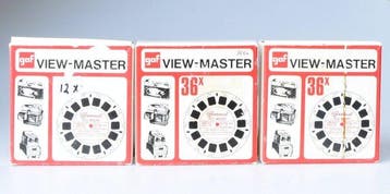 GAF 84 View-master reels en hoesjes ( New Old Stock) Bobine