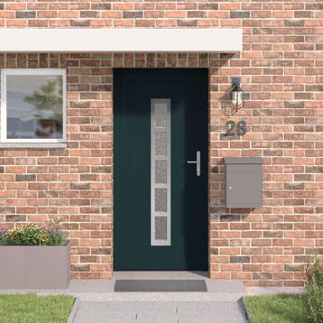 vidaXL Voordeur Antracietkleurig 98 x 200 cm PVC, Verzenden, Nieuw