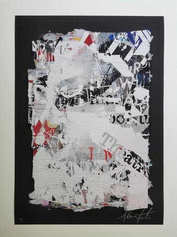 Vhils (1987) - Layers (Unique Piece)