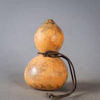 Container (4) - Kalebas, dierenhuid - Afrika Ashanti Ghana