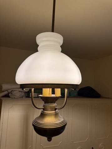 Lampe à suspendre - Verre, Laiton