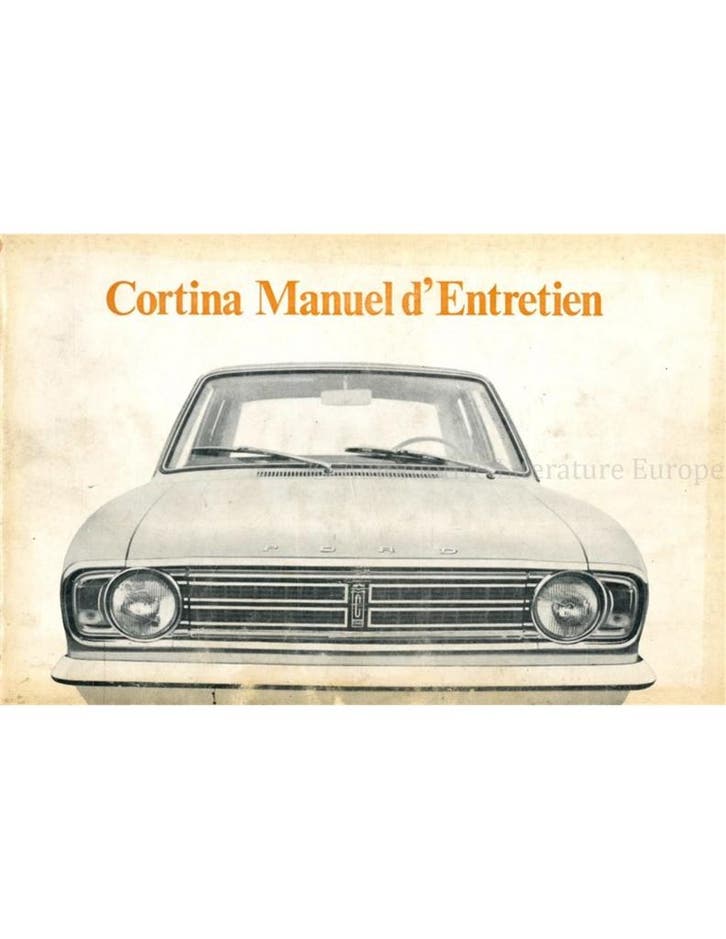 1970 FORD CORTINA INSTRUCTIEBOEKJE FRANS, Auto diversen, Handleidingen en Instructieboekjes