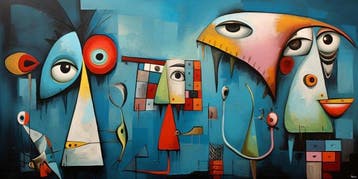 Felix van Horst - Quirky Quest (XXL), Antiek en Kunst, Kunst | Schilderijen | Modern