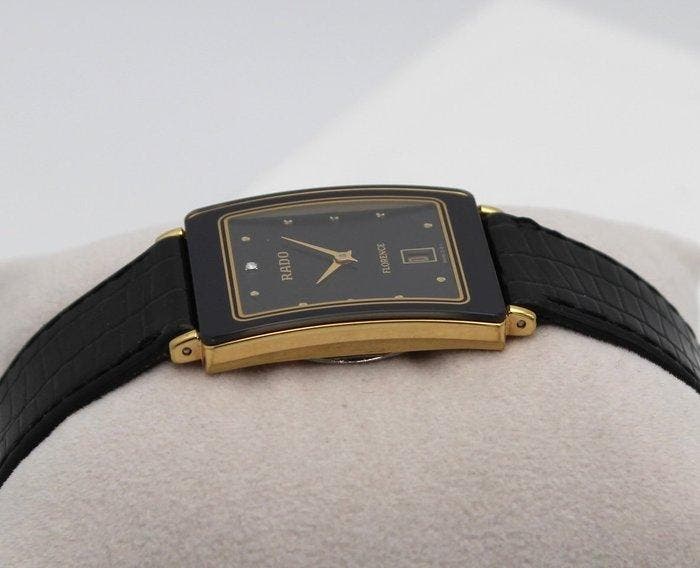 Rado - Florence Black Dial Quartz Sapphire Crystal Watch -, Bijoux, Sacs & Beauté, Montres | Hommes