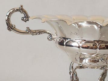 Tafelmiddenstuk - Mythologische Dolfijnen - Zilver,