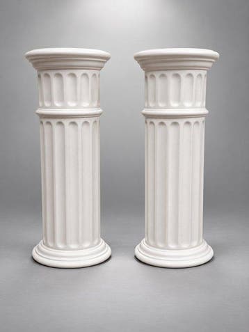 Colonne (2) - 1970-1980 - Socles de colonnes terracotta, Antiquités & Art