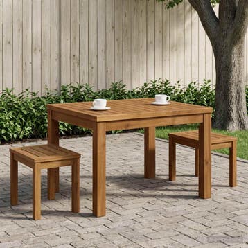 vidaXL Salontafel Naturel 50 x 60,5 x 36 cm Massief Acacia, Verzenden, Nieuw