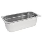 GN-Bak | RVS | 1/3 GN | Hoogte 100mm | 325x176x100(h)mm, Verzenden, Nieuw in verpakking