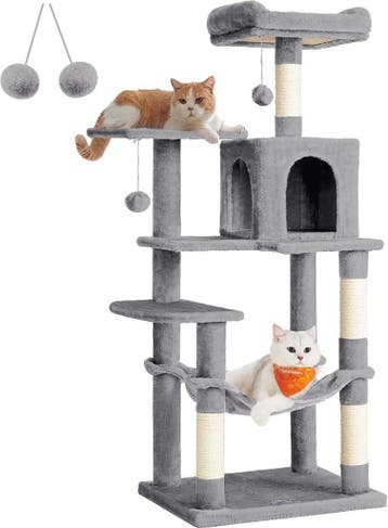 Krabpaal kat - kattenboom - met hangmat - 143 cm - 5, Dieren en Toebehoren, Verzenden, Nieuw