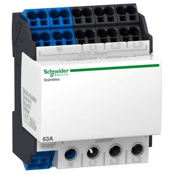 Schneider Electric Linergy DX 63A 4P Verdeelblok - LVS04041, Verzenden