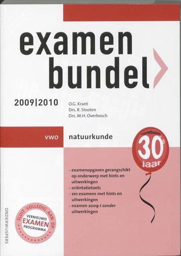 Examenbundel Natuurkunde Vwo 2009/2010 - Krant, Boeken, Tijdschriften en Kranten, Verzenden, Nieuw