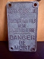 Waarschuwingsbord voor Franse spoorwegen - Reclamebord -